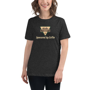 Women's Sponsored by Coffee T - Shirt - The Caffeinated Athlete